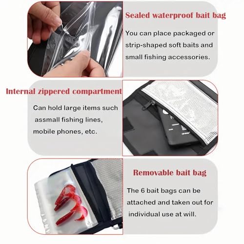 1pc Premium Soft Bait Storage Bag