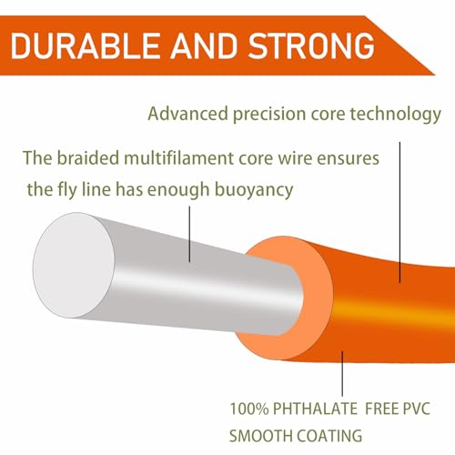 ProWeight WF Floating Fly Line with Welded Loops (Hot Orange / 6F)