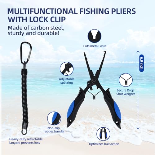 Fishing Accessories Kit for Men (Blue)