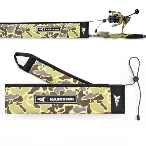 MeshGuard Camo Fishing Rod Sleeves (Khaki Camo 1 Pcs / Spinning)