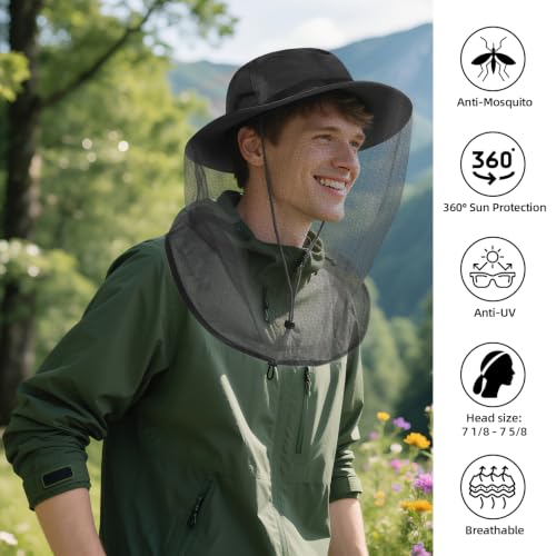 Mosquito Net Hat (7 1/8 / Black)