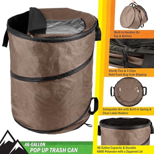 Outdoors Pop Up Outdoor Trash Can