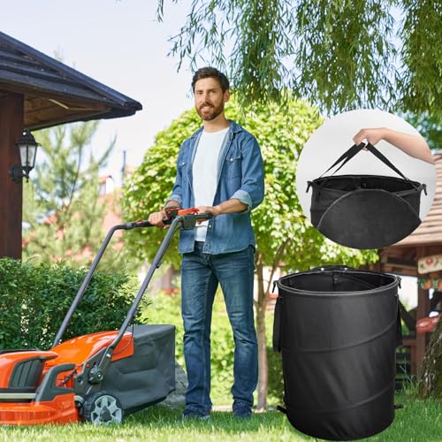 24 Gallons Collapsible Trash Can with Gloves