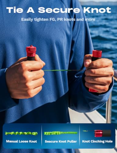 Knot Puller Tying Tool (Red / 1 Pack)