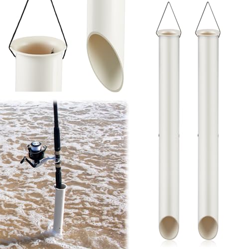 Tubular Sand Spikes for Surf Fishing PVC Surf Shore and Beach Fishing Rod Holder Sand Spike for Beaches