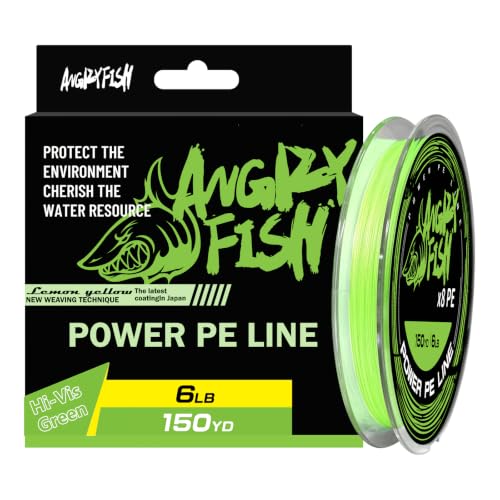 8 Strand Braided Fishing Line (Hi Vis Green / 20LB(300Yds))