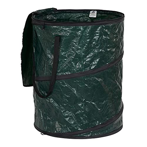 Pop‑Up Hamper and Camping Trash Can with Zippered Top and Collapsible Portable Design (30 Gallon)