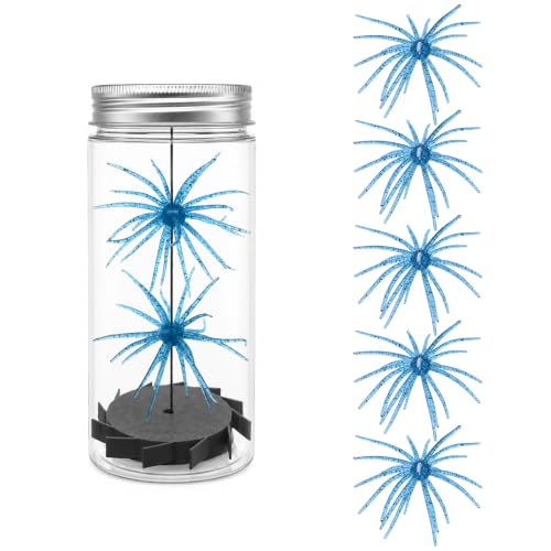 5PCS Urchin Baits for Bass Fishing (Sky Blue / 5PCS-2.7in-Small)