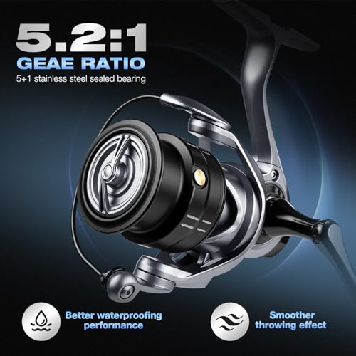 Fishing Rod and Reel Combo (spin-7'0''-mh-2000 Reel)