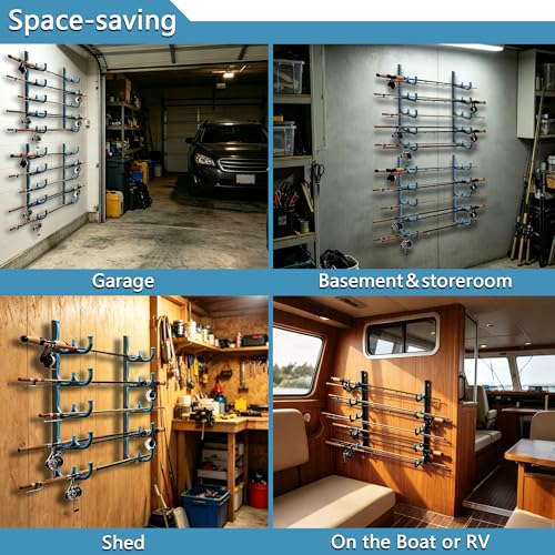 Fishing Rod Holders & Pole Holders for Garage
