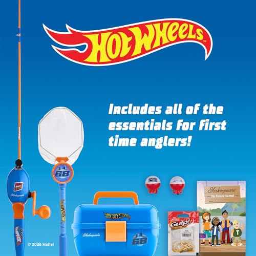 Mattel Hot Wheels Kids Fishing Set (Mattel Hot Wheels 7 pc Kit)