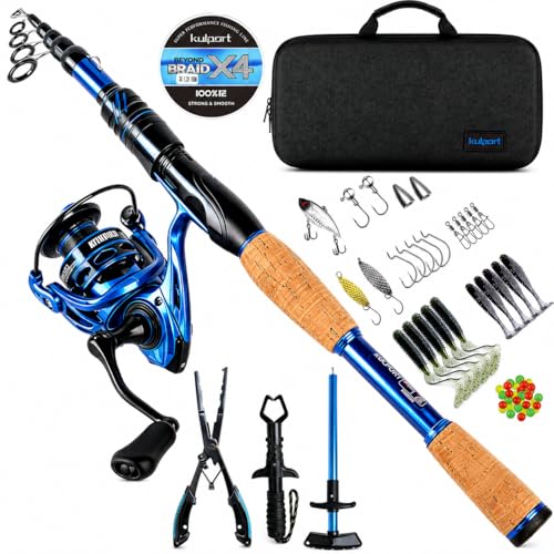 Telescopic Fishing Rod and Reel Combo