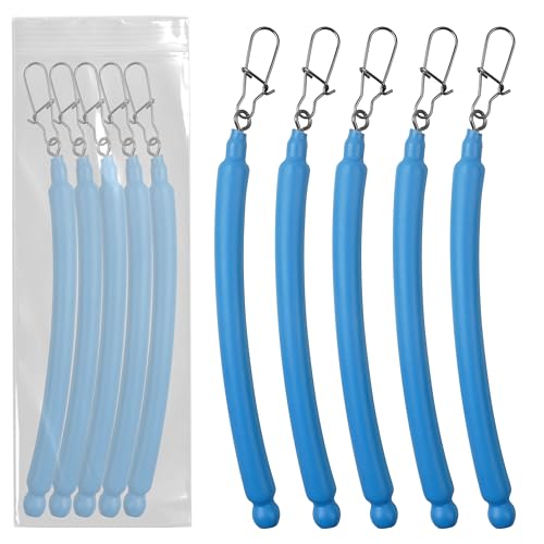 Dragging Weights for Catfishing Tolling Drifting No Snag Sinkers Slip Stick Drag Weights Bottom Search Snagless Catfish Sinker Fishing Weights Catfishing Tackle Gear (Blue-5pcs / 2OZ)