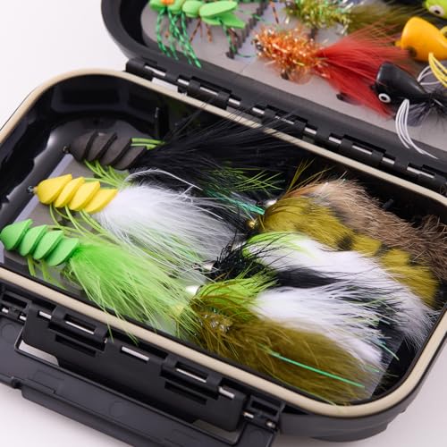 18pcs Bass Fly Fishing Flies (18pcs Bass Fishing Flies Assortment)