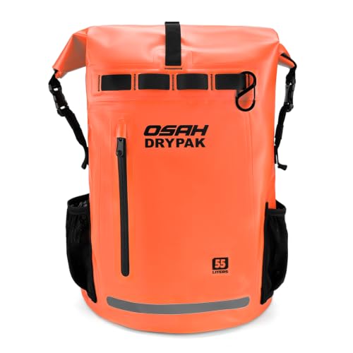 Waterproof Dry Bag Backpack 25L (Orange / 55L)