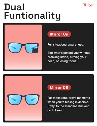 Classic Cycling Glasses with Rear (Reflective Blue)