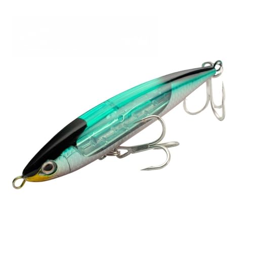 Floating Minnow Sinking Pencil Topwater Lure with Internal Flash Spinner