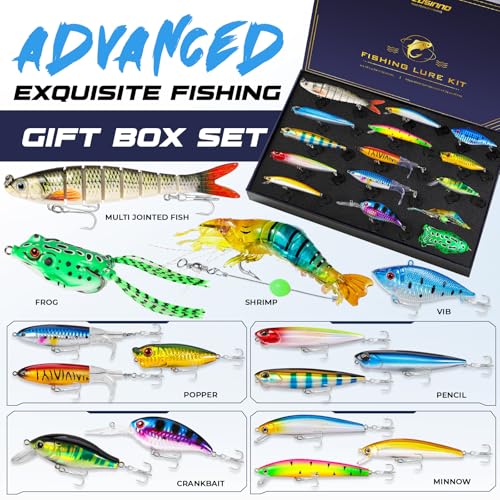 Bass Fishing Lures Kit (Bass/Trout fishing lures-B)