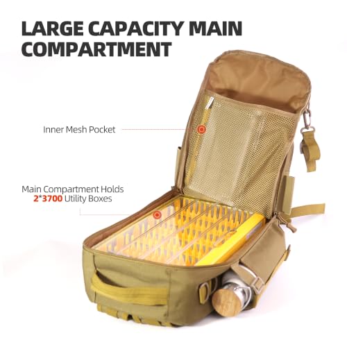 Fishing Tackle Backpack (Khaki)