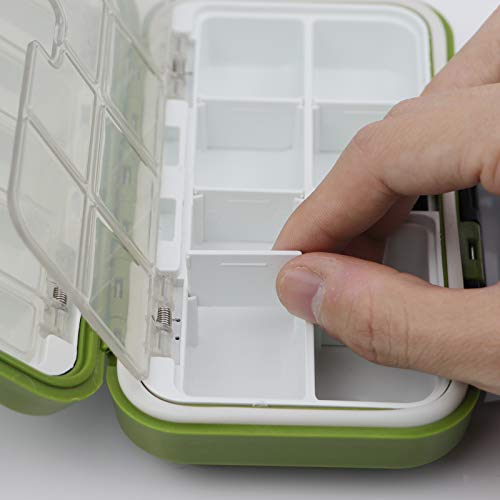 Mini Fishing Lure Box (Green (Size: 6.3”L x 3.55”W x 1.7” H))