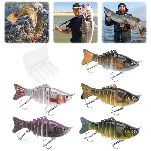 5 PCS Bionic Swimming Bait
