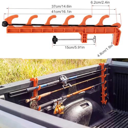 Truck Bed Fishing Rod Holder 2 (Red)