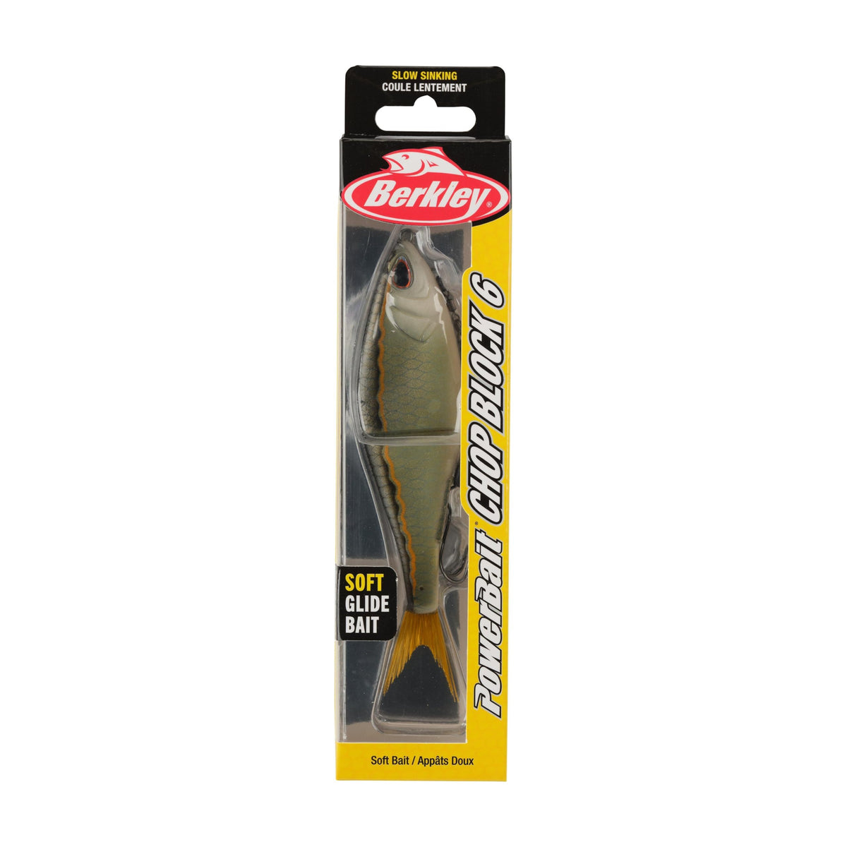 PowerBait Chop Block Fishing Soft Bait (Golden Shiner / 6 in - 1 oz)
