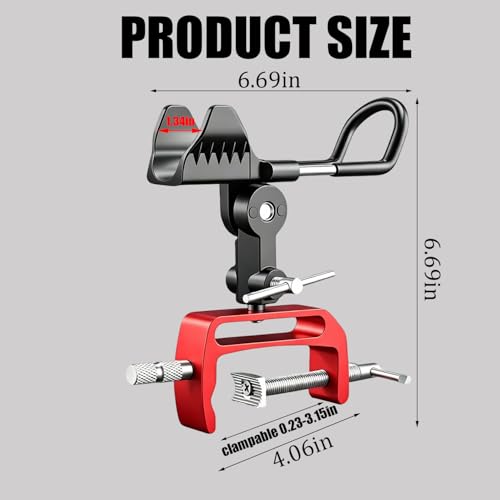 Fishing Rod Holder for Boat (Fishing Rod Holder square-1red)