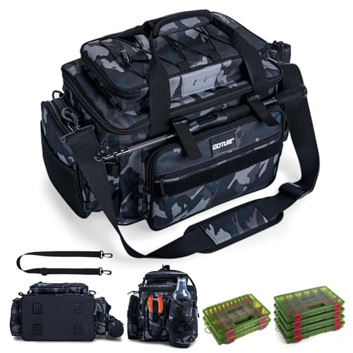 Fishing Tackle Bag with Tackle Boxes