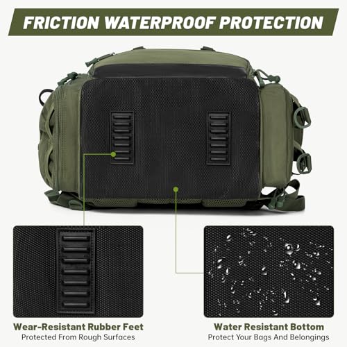 40L Tackle Fishing Backpack with 2 Rod Holders (Green)