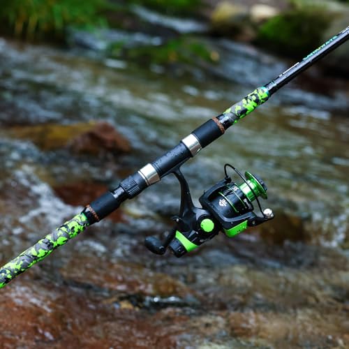 Surf Fishing Rod and Reel Combo Medium (green / 11ft-Spinning-3Pc-MH)
