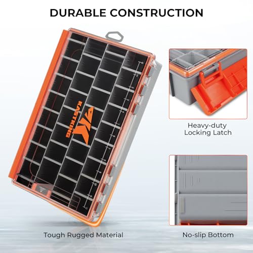 HyperSeal Waterproof Tackle Box (3700 Deep (2 Packs with compartment))