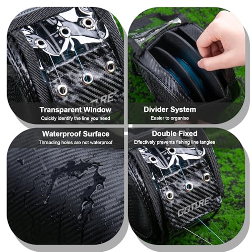 3 6 Outlet Holes Fishing Line Storage Bag