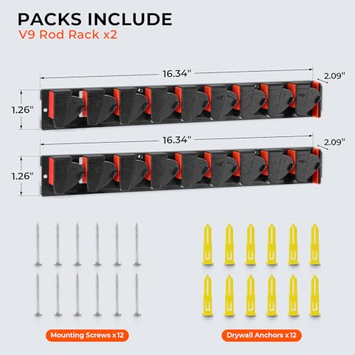 Vertical Fishing Rod Holder (V9-2 Pack)