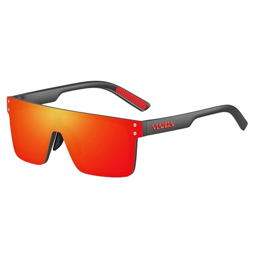 Polarized Sunglasses for Men (Red/Black)