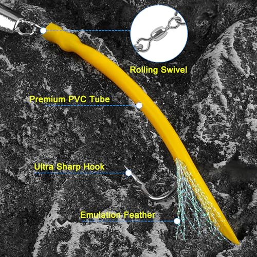 Diamond Jigs Saltwater Fishing Lures (Yellow-1pc / 3oz)