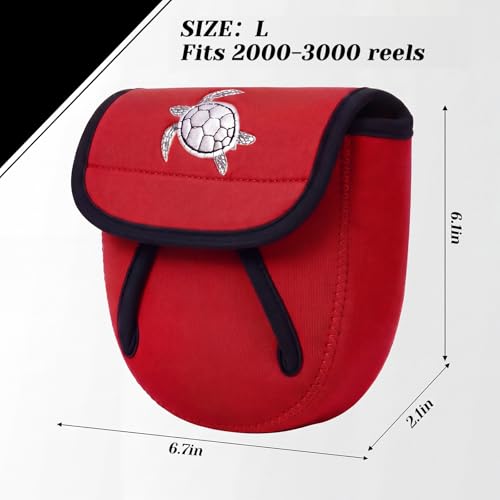 3 Pcs Fishing Spinning Reel Cover (Red / Classic)