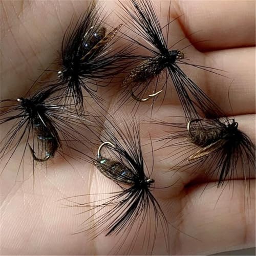 24Pcs Fly Fishing Flies Trout Lures Fishing Tackle Fly Fishing Flies with Boxed Trout Bass Artificial Fish Bait
