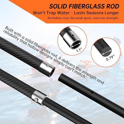 8.39' Shallow Water Anchor Pole with Hook (8.39 ft)