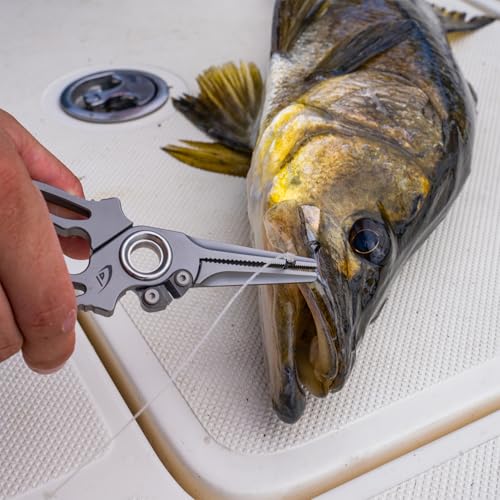Titanium Side and Dual Cutter Fishing Pliers with Sheath