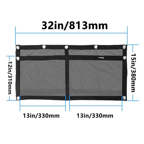 Boat Storage Bag Marine Suspended Storage Comparments Mesh Storage Bag (2 Pocket)