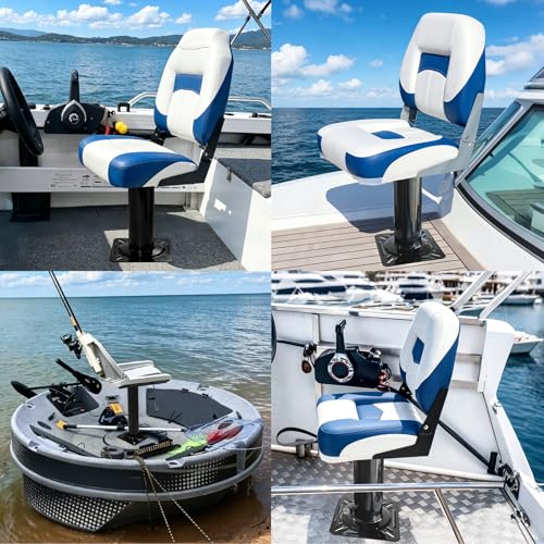 Boat Seat Pedestal Base Mount Kit with Boat Seat Swivel&7"