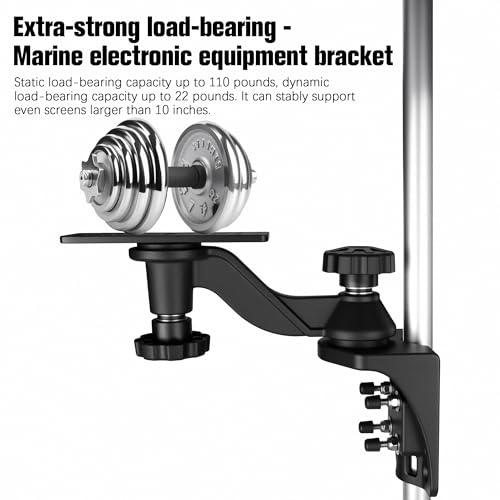Heavy Duty Aluminium 6” Swivel Arm Fish Finder Mount for Wall (Standardr Mounts)