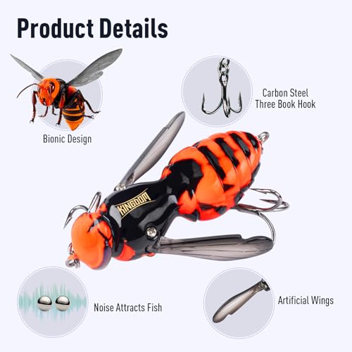 2026 New Wasp Crawl Fishing Tackle CrankBait Bass (04 / 1.89in/0.23oz)