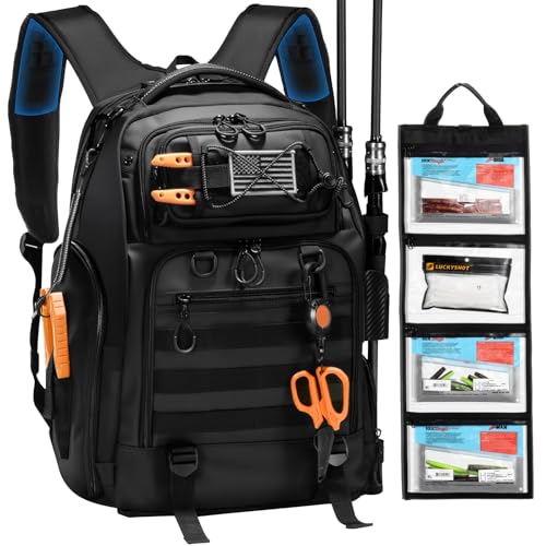 50L Fishing Backpack with 2 Rod Holders Storage (B: 50L Backpack)