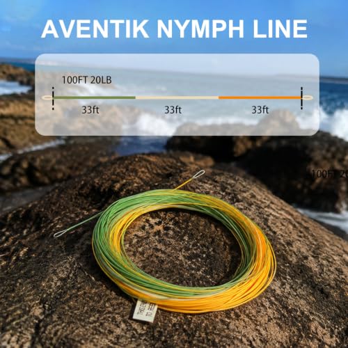 Nymph Fly Line for Euro Nymphing (0.55 Tri Color Level line)
