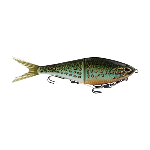 PowerBait Chop Block Fishing Soft Bait (Matte Pumpkinseed / 10 in - 4 1/5 oz)