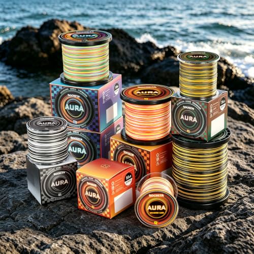 Aura Braided Fishing Line (LAVA / 10LB(300YDS))