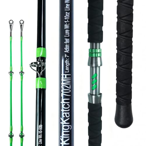 Glow Catfish Fishing Rod (Black/Green-Cast-7'0")
