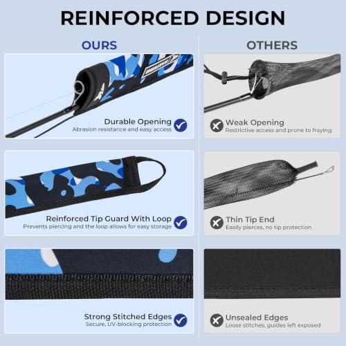MeshGuard Camo Fishing Rod Sleeves
